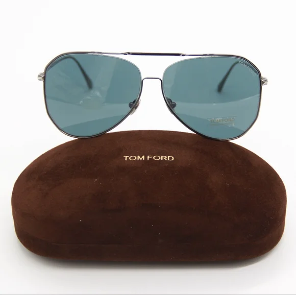 NEW TOM FORD CHARLES-02 TF853 12V TOM FORD FT0853/S AVIATOR SUNGLASSES - Picture 1 of 11